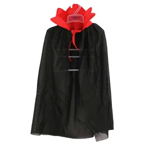 Children Halloween Vampire Cloak Black Red Stand Collar Cosplay Costume Party Performance