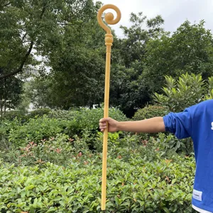 Halloween goldener Hirtenstab Bischofszepter Zauberstab Kostüm Requisite im Freien