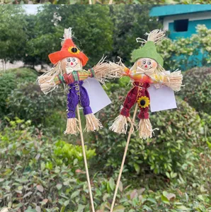 Cute Halloween scarecrow garden stakes decorative doll for autumn harvest festival props set