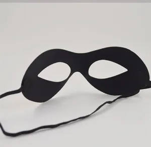 Μαύρη μάσκα προσώπου για αποκριάτικα πάρτι Halloween και αξεσουάρ κοστουμιού με ελαστικό λουράκι.