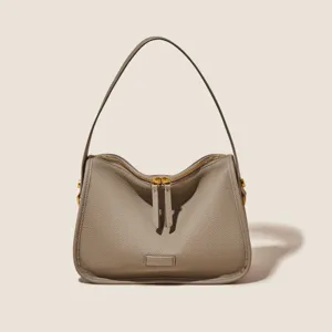 Cross-border stylish solid color women shoulder bag soft leather handbag main view product