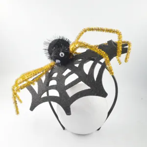 Halloween Spinnen Haarreif mit Netz Design, perfekt fur Party Kostum Verkleidung und Dekoration.