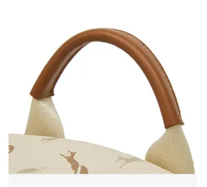 Women fashion small backpack top handle detail, premium leather and canvas monogram design.