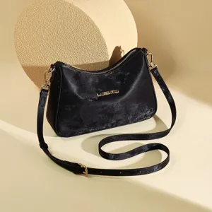 Nieuwe Chinese Stijl Satijnen Onderarmtas Voor Dames Mode Brede Band Enkele Schouder Crossbody Tas Casual Chic Handbag