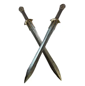 Halloween cosplay fantasy toy swords dual plastic antique weapons prop decoration set