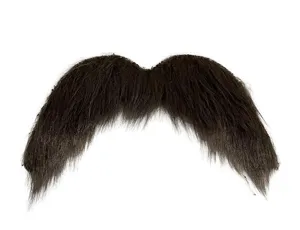 Baffi finti neri per Halloween dettaglio, accessorio per costume da festa divertente.