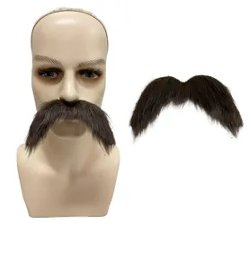 Halloween finto baffo divertente nero barba finta per costume festa cosplay oggetti di scena