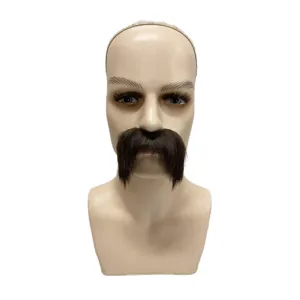 finto baffi di Halloween accessorio costume divertente peli del viso festa cosplay per adulti