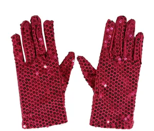 Adult sequin stage gloves sparkling performance costume accessories for parties dancing
