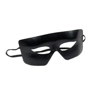 Maschera di carnevale nera mezza faccia maschera occhi per festa costume travestimento