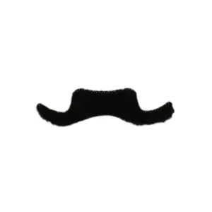 Baffi finti adesivi neri accessorio per costume da festa divertente peluria facciale halloween