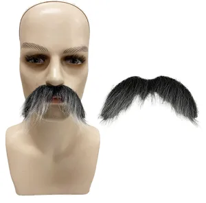 Halloween festa finto baffo cosplay autoadesivo nero grigio costume accessorio