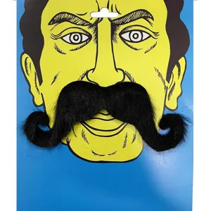 Halloween novelty fake mustache costume party funny facial hair with cardboard display card