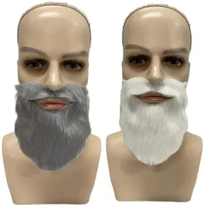 Divertente Barba Finta Baffi Per Cosplay Costume Festa Decorazione Halloween Natale Oggetti Di Scena Per Capelli Facciali Finti