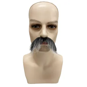Halloween festa finto baffi costume adesivo divertente nero bianco capelli oggetto