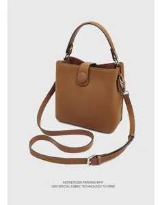 Sac seau en cuir veritable pour femme 2025 nouveau sac bandouliere tendance souple chic