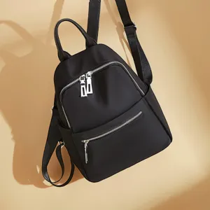 Womens Fashion Casual Oxford Cloth Backpack Large Capacity School Bookbag Simple Daily Commuting Travel Shoulder Bag