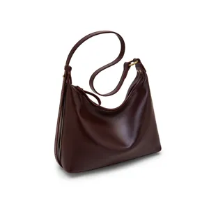 Stylish minimalist women shoulder bag, premium PU leather underarm handbag for daily commuting.