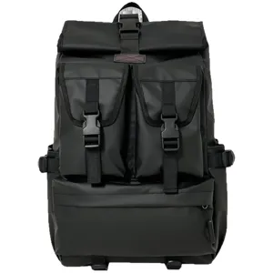 Zaino da viaggio e trekking da uomo, grande borsa per laptop da lavoro, colore nero.