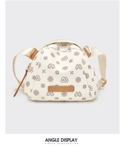 Women crossbody bag retro monogram shoulder bag elegant dome design daily casual handbag