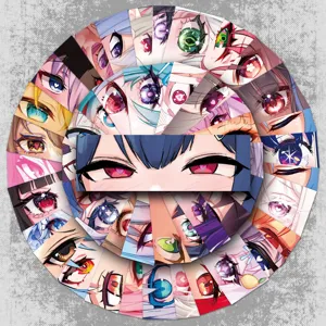 Anime Eyes Graffiti Stickers Waterproof PVC Cartoon Decals For Water Bottle Phone Laptop Luggage DIY Decoration