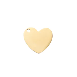 Goldfarbiger Edelstahl Herz Haustier Hundemarke Anhänger Gravur Halsband Zubehör.
