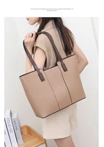 Top layer cowhide handmade tote bag, large capacity commuting shoulder bag for women.