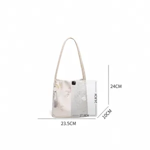 New Chinese style women handbag shoulder tote bag, large capacity commute casual fashion.