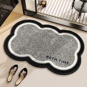 Modern Minimalist Diatom Mud Absorbent Non-Slip Bath Mat Soft Fluffy Door Mat Floor Carpet For Bathroom Hallway Home Decor