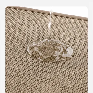 Simple absorbent non-slip bathroom floor mat, textured woven entryway rug for home use.