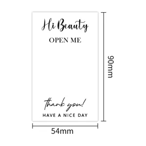 Minimalist Rectangular Thank You Seal Stickers Adhesive Packing Labels For Mail Box Packaging