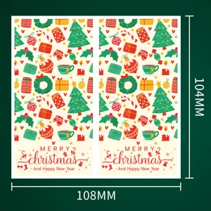 Christmas sticker seal label for gift box packaging holiday decorative self-adhesive labels