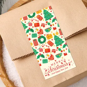 Christmas sticker decorative sealing label for gift boxes holiday party packaging supplies