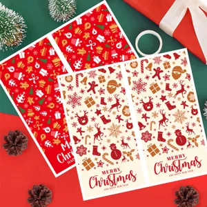Christmas sealing stickers gift box decorative labels holiday party packaging supplies