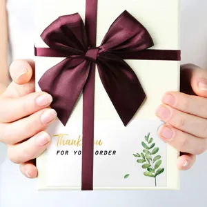 Bedankt kaartjes voor kleine bedrijven, groene planten wenskaarten met prachtige geschenkverpakking.
