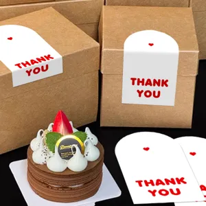 Thank you sealing stickers for packaging boxes wedding party decoration labels pack of 50