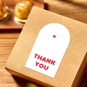 Arch Thank You sticker decorative sealing label for gift box packaging and daily use