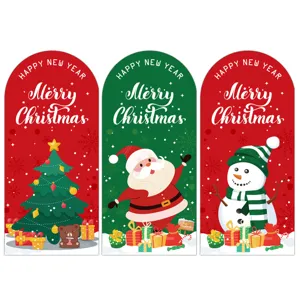 Christmas happy stickers Santa gift box sealing labels holiday packaging decorative decals