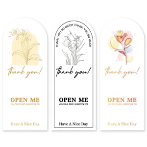 Minimalist floral sticker arch sealing label decorative gift box packing adhesive tape set