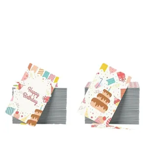 50 Pcs Paquet Cartes D'anniversaire Créatives Fraîches Fête Décoration Cartes Cadeaux