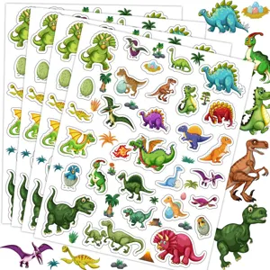 Leuke cartoon dinosaurussen stickers Jurassic T-Rex kinderen beloning etiketten pak