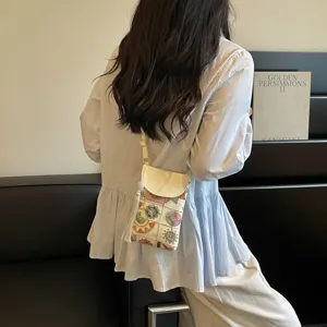 Chinese style embroidered phone bag mini crossbody shoulder bag for women summer casual chic