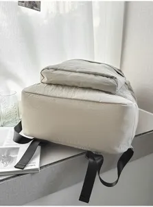 Freizeit Segeltuch Rucksack Damen, grosse Kapazitaet Schule Reistasche, leichtes Tagesrucksack.