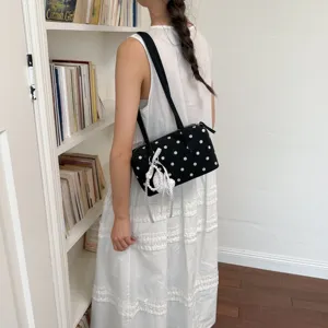 Bolso de bolos con lunares de moda bolso de hombro bajo el brazo bolso de verano diario