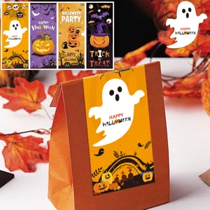 Detalles de pegatina de Halloween, etiqueta de sello de regalo, decoracion de fantasma.
