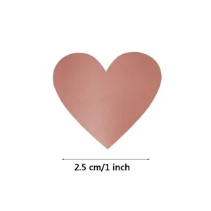 Herzförmiger rosa Aufkleber Etikett für Geschenke Dekoration, 2,5 cm Größe, gut.