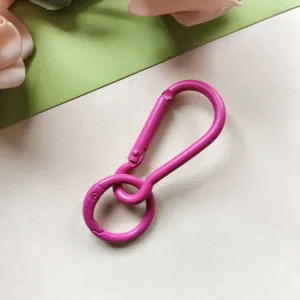 Candy colored alloy gourd buckle and spring ring keychain DIY bag pendant accessories.