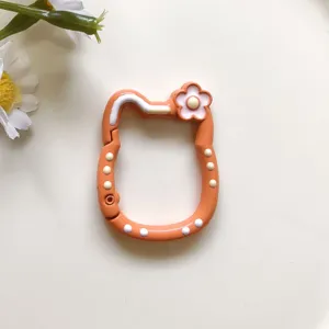 Carino moschettone a forma di Hello Kitty accessorio per borsa ciondolo portachiavi.