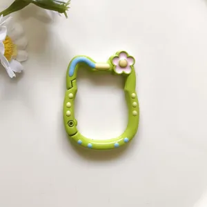 Moschettone a molla in lega a forma di cat accessori per borse gioielli fai da te carino