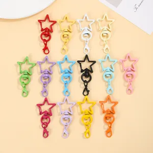 Legering Pentagram Ster Roterende Karabijnhaak Sleutelhanger DIY Accessoires Tas Hanger Kەوەnbenodigdheden
